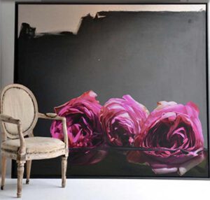 Rosenbilder in Öl, prunkblume- die Sprache der Rosen